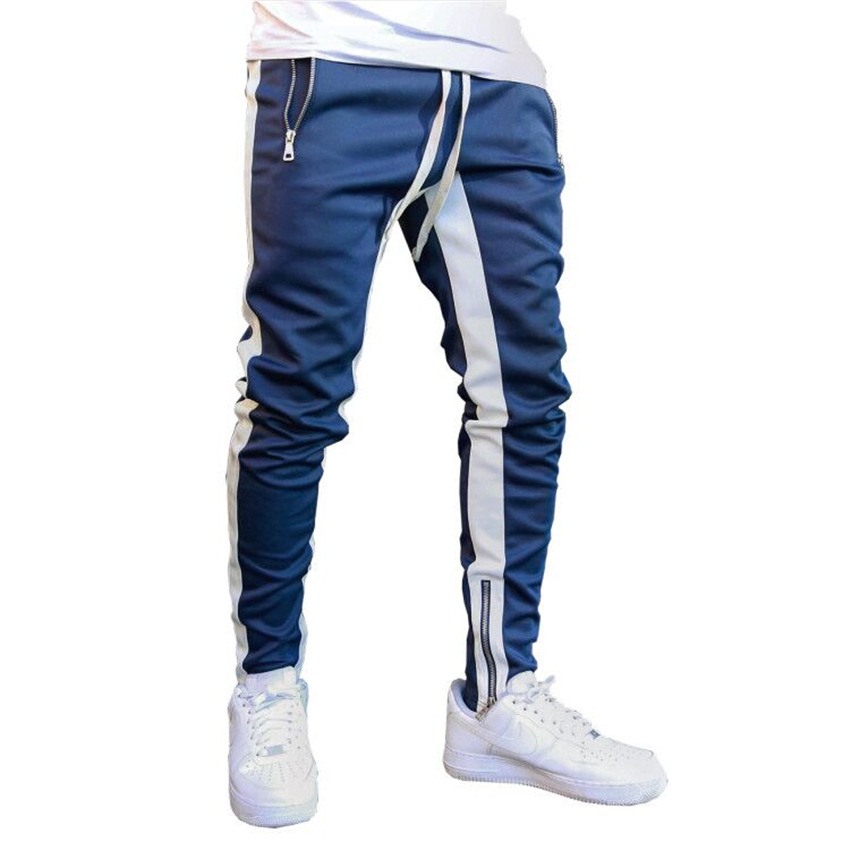 Men'S Patchwork Pocket Casual Knitted Trousers