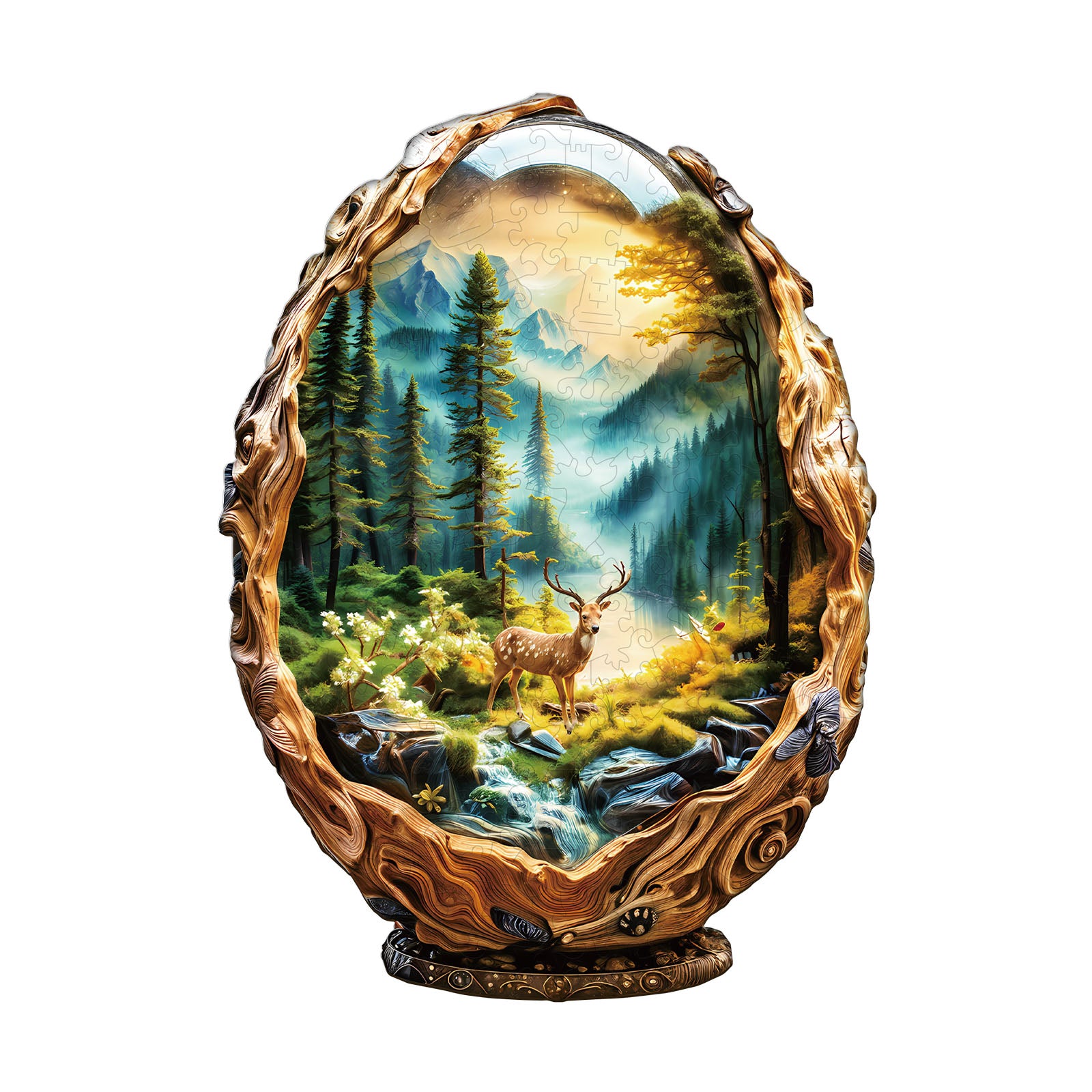 Glass ball scenery Wooden Jigsaw Puzzle