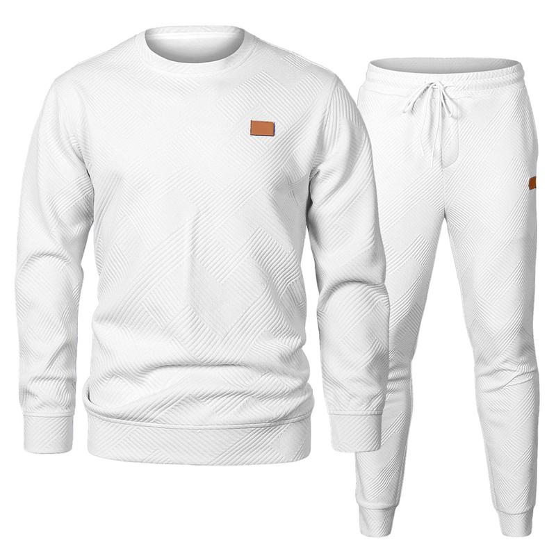 Men’s Classic Jacquard 2-Piece Tracksuit Set