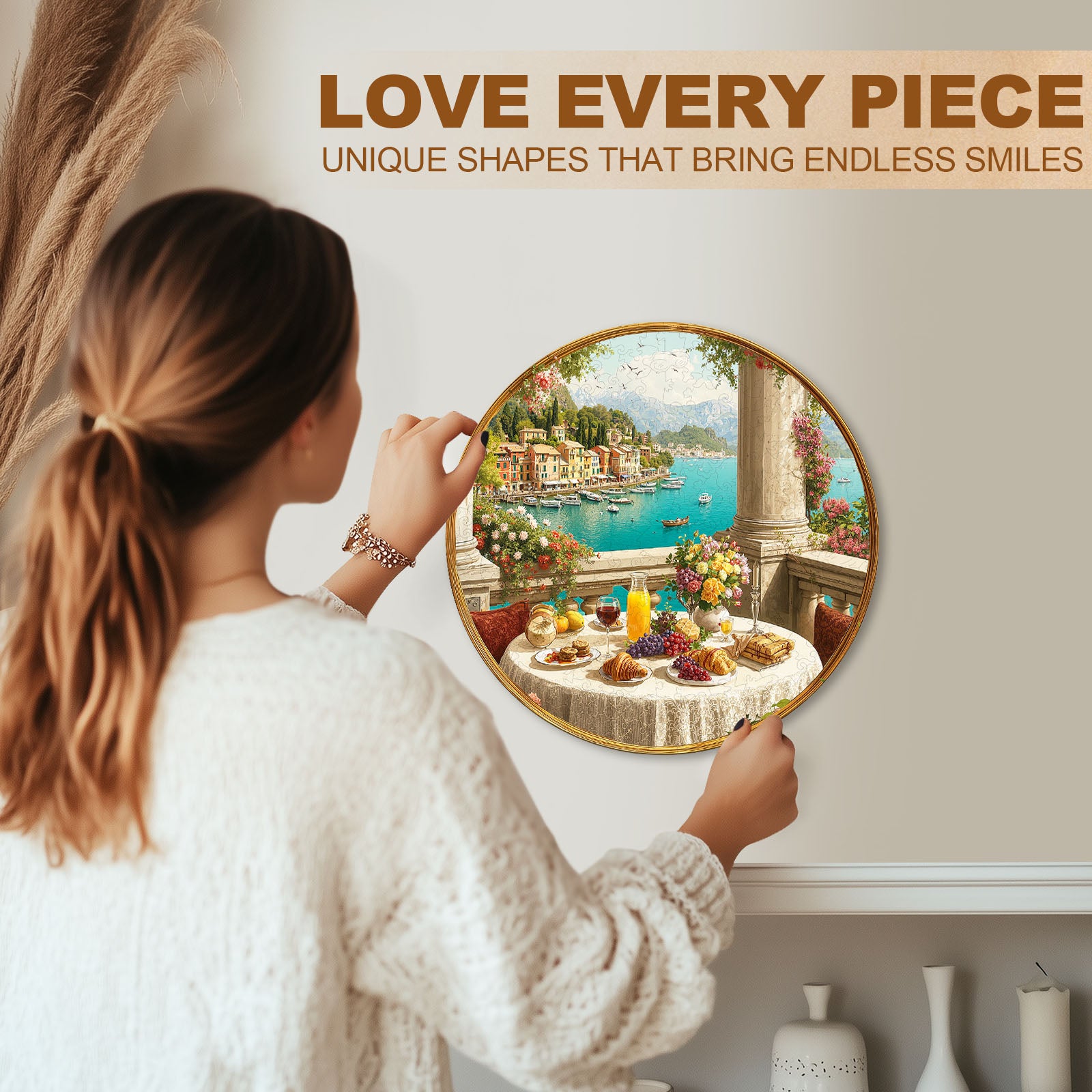 Afternoon Tea Scenery Wooden Jigsaw Puzzle