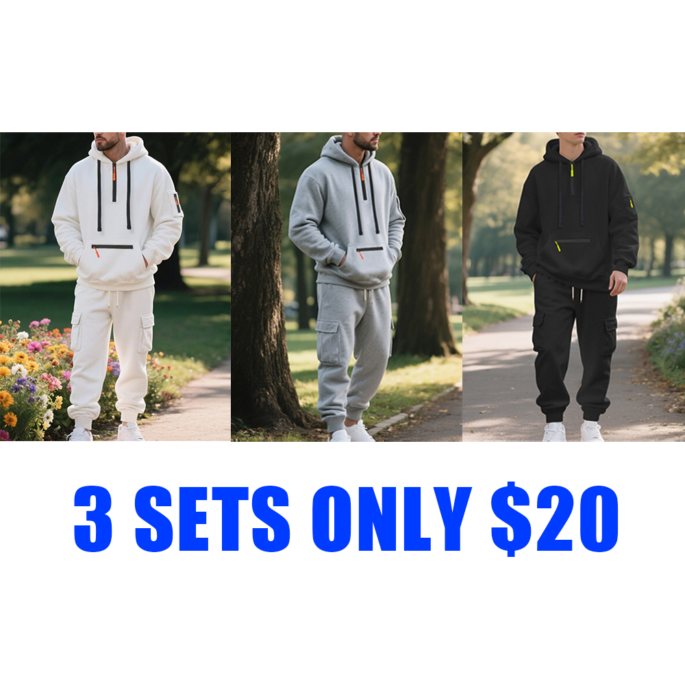 Men’s Winter Fleece-Lined Jacket & Pants Set