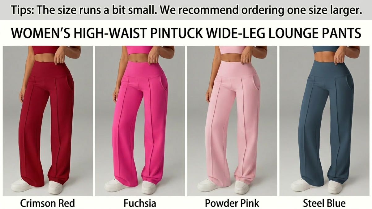 Everyday Flow Wide-Leg Pants – High-Waist Loose Fit Casual Comfort Bottoms