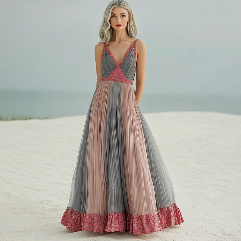 Elegant, comfortable and light dress for spring and summer vacation f149