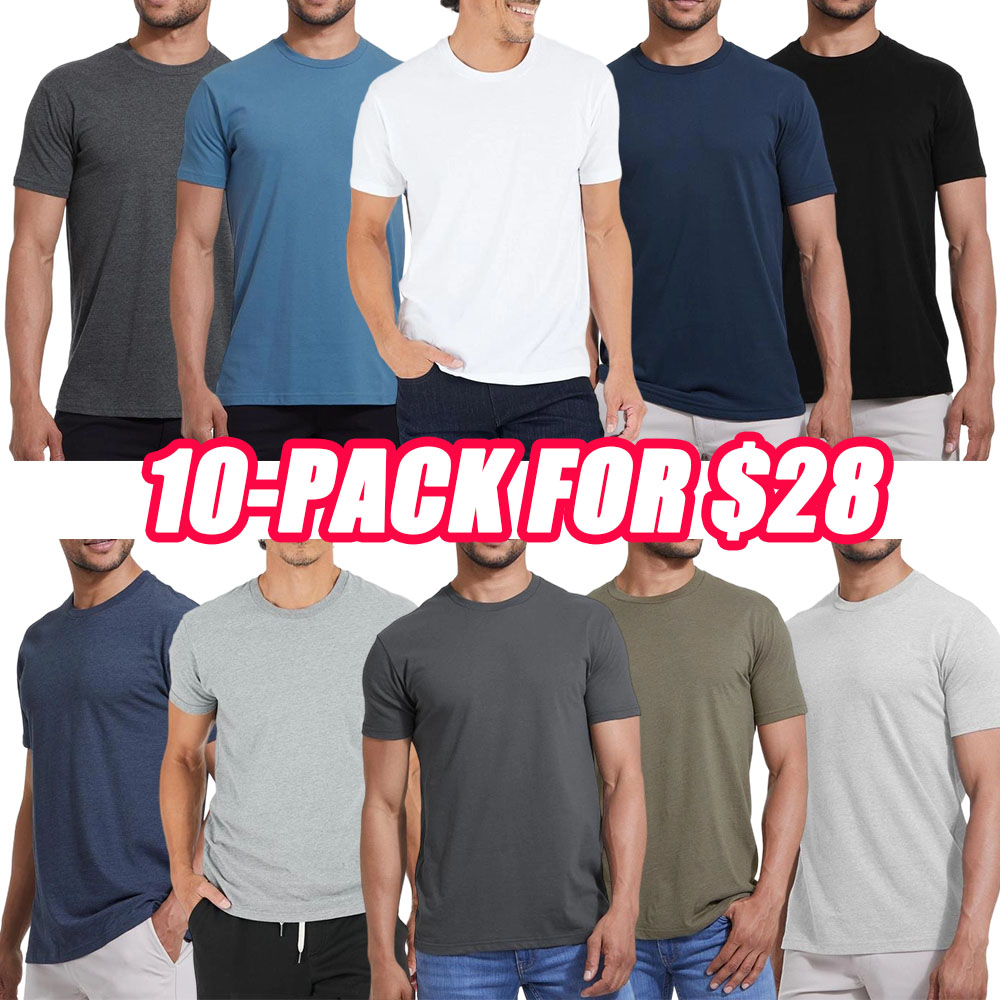 Men’s Short Sleeve Crew Neck T-Shirt – Premium Fit for Everyday Comfort, Casual Streetwear, Workwear, or Men Gifts