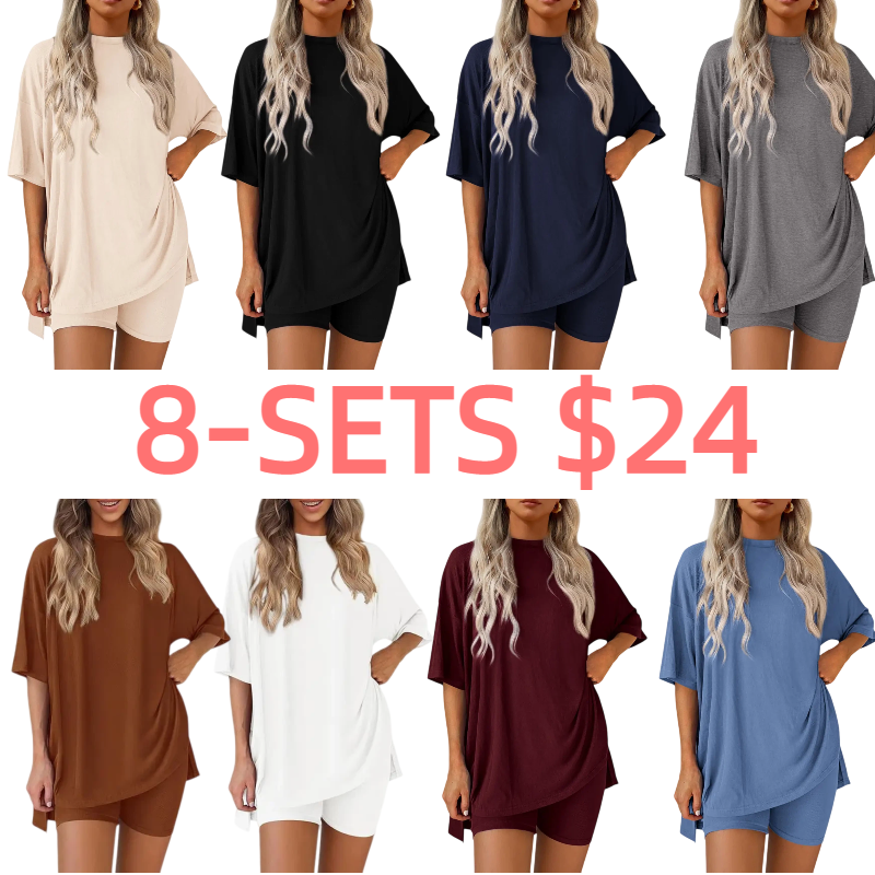 Two-Piece Set For Women Summer Casual Oversized