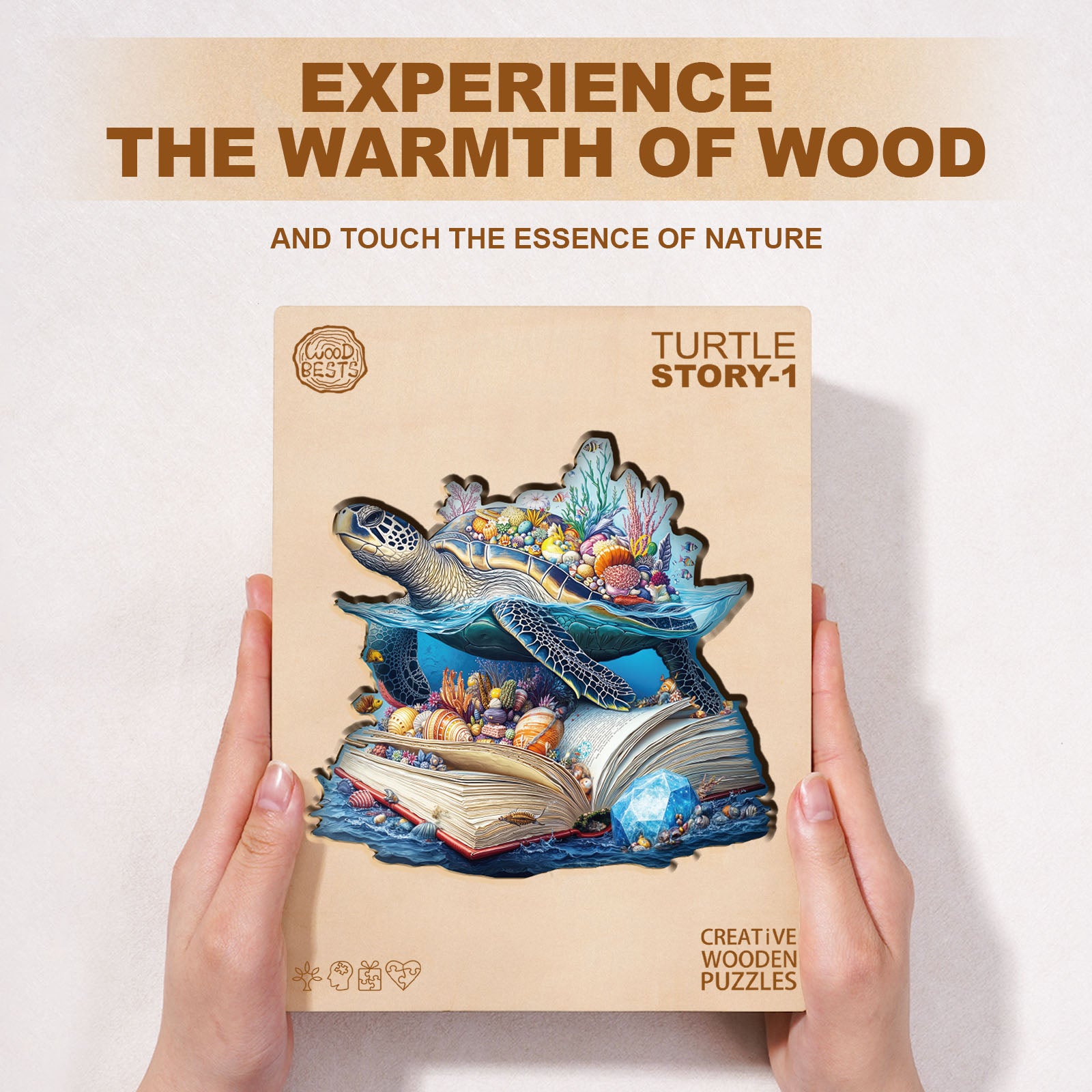 Turtle Story-1 Wooden Jigsaw Puzzle