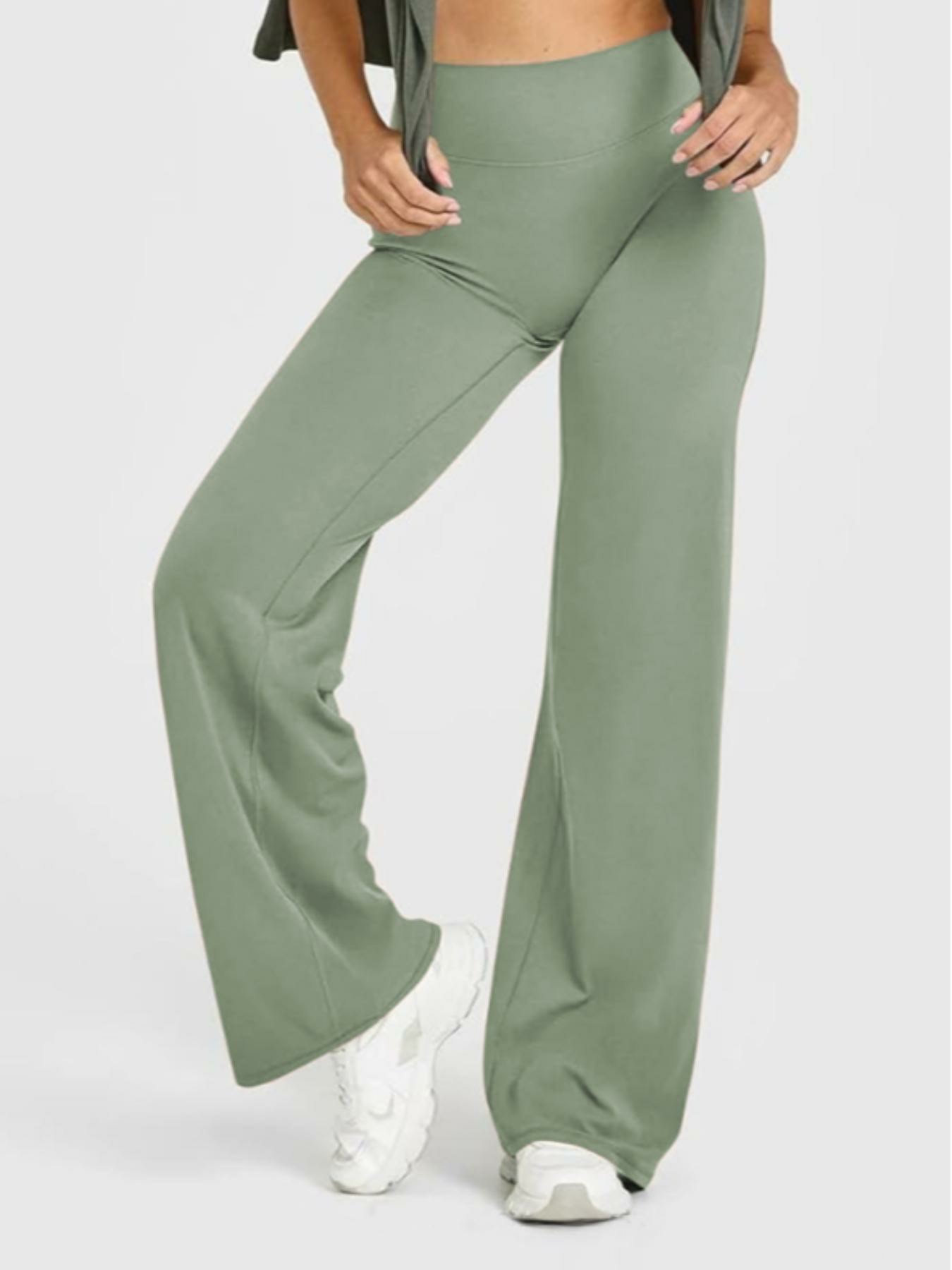 Women's Casual Wide Leg Sport Pants, Casual Sporty Trousers
