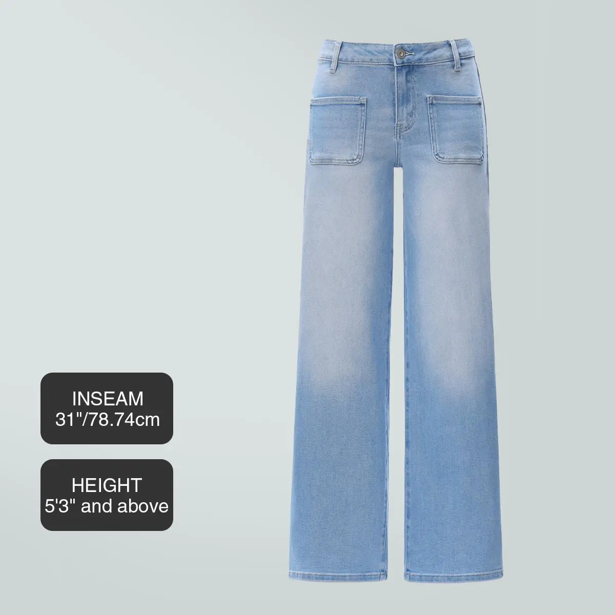 Mid-low Rise Baggy Jeans