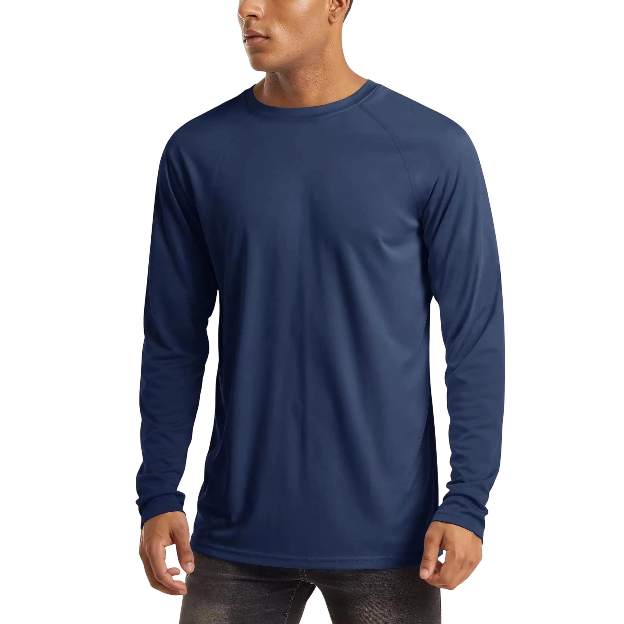 Men's UPF 50+ Long Sleeve Quick Dry Rash Guard Shirt