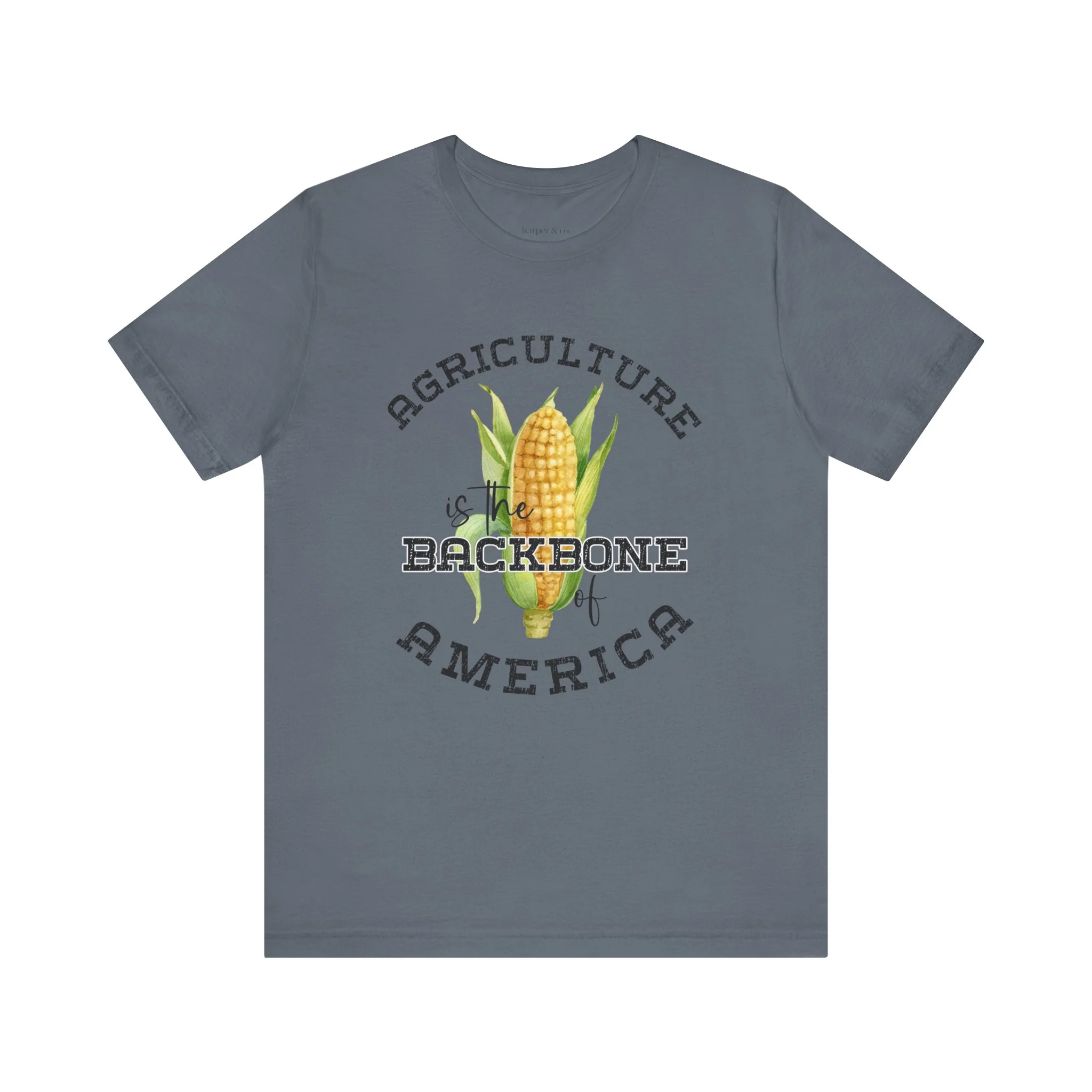 Agriculture is the Backbone Bella Canvas Jersey Short Sleeve Tee - Multiple Colors