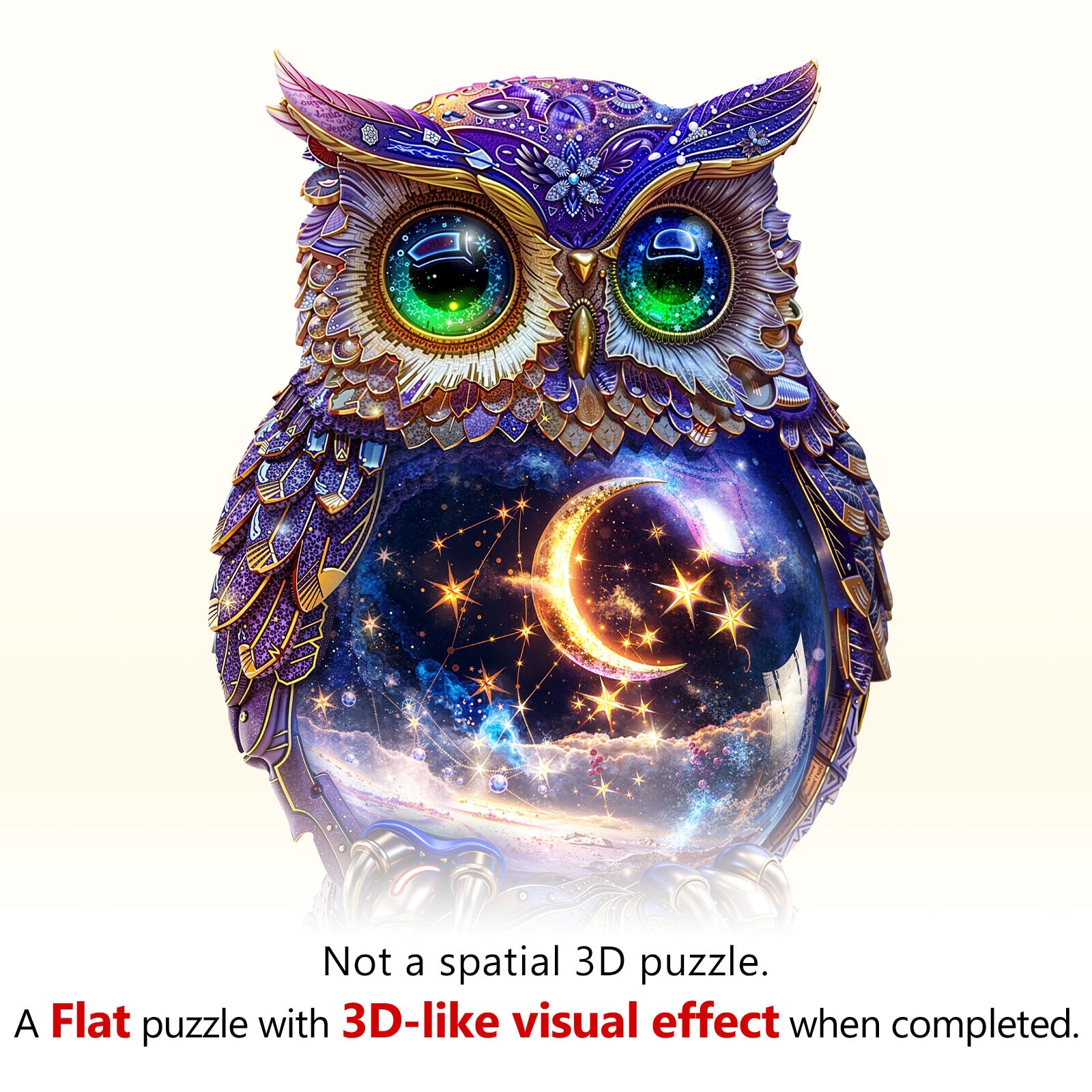 Moonlit Owl Wooden Jigsaw Puzzle