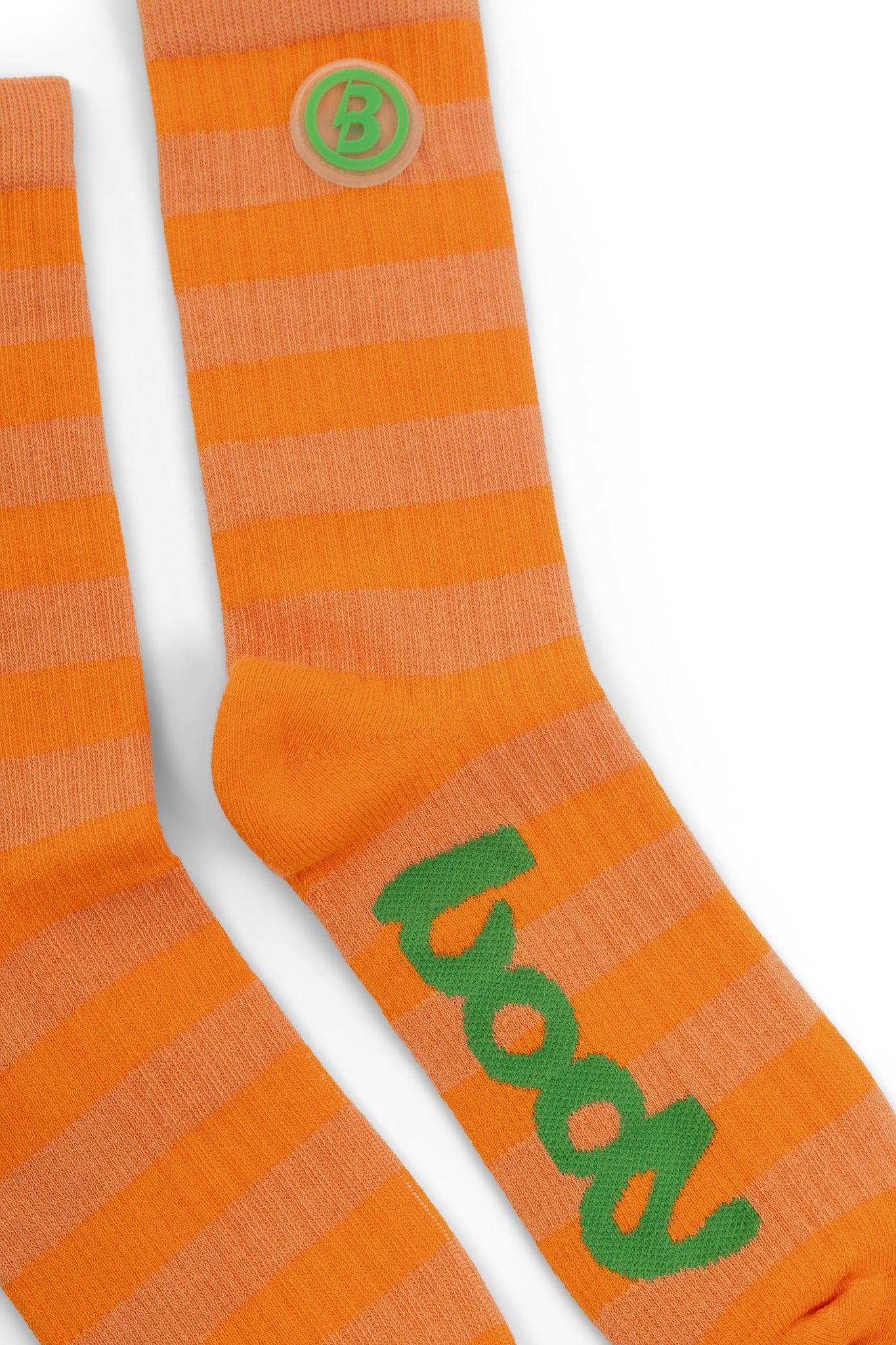 STRIPED KNIT SOCKS (ORANGE/GREEN)