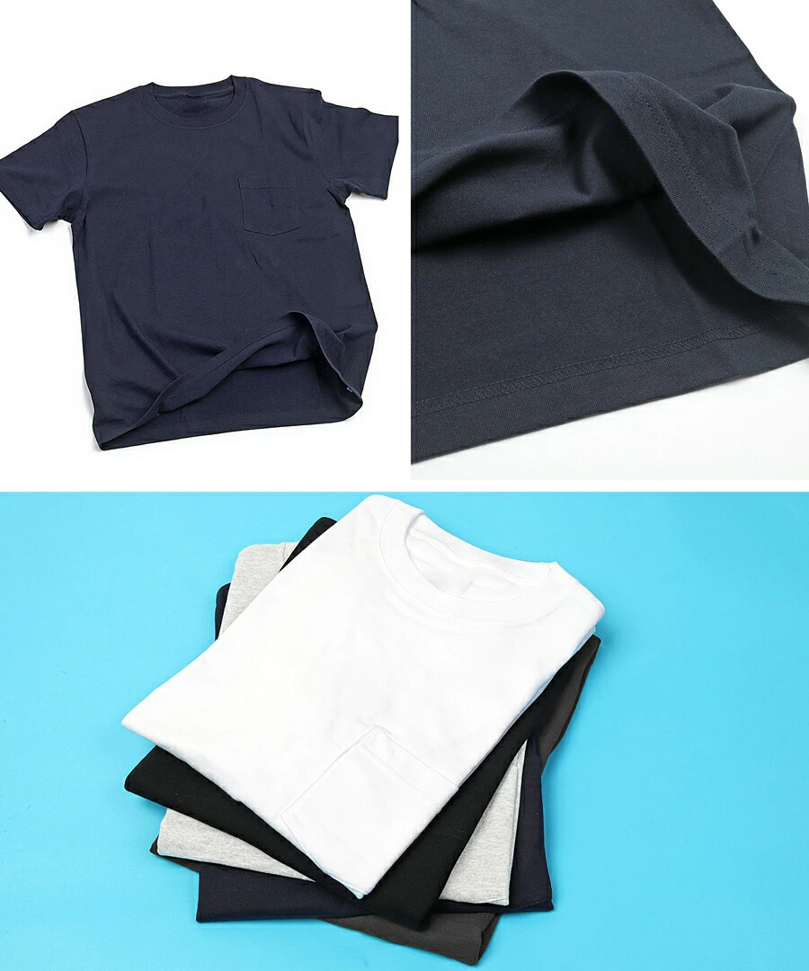 ポケットTシャツ メンズ 全5色