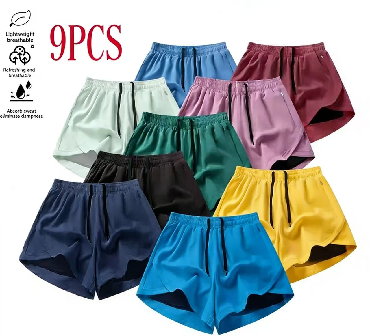🌞 Women's Quick-Dry Summer Drawstring Shorts – 5-Pack