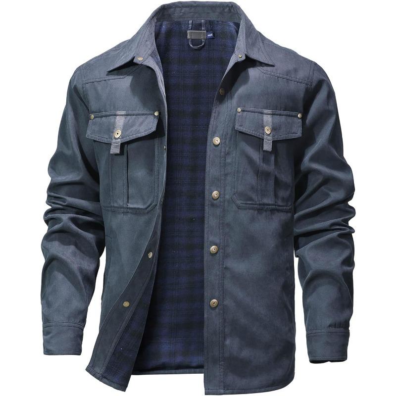 Men’s Flannel-Lined Western Shacket