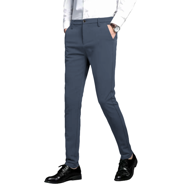 Men's Slim Fit Stretch Dress Pants – Skinny Tailored Suit Pants for Business Casual & Formal Wear