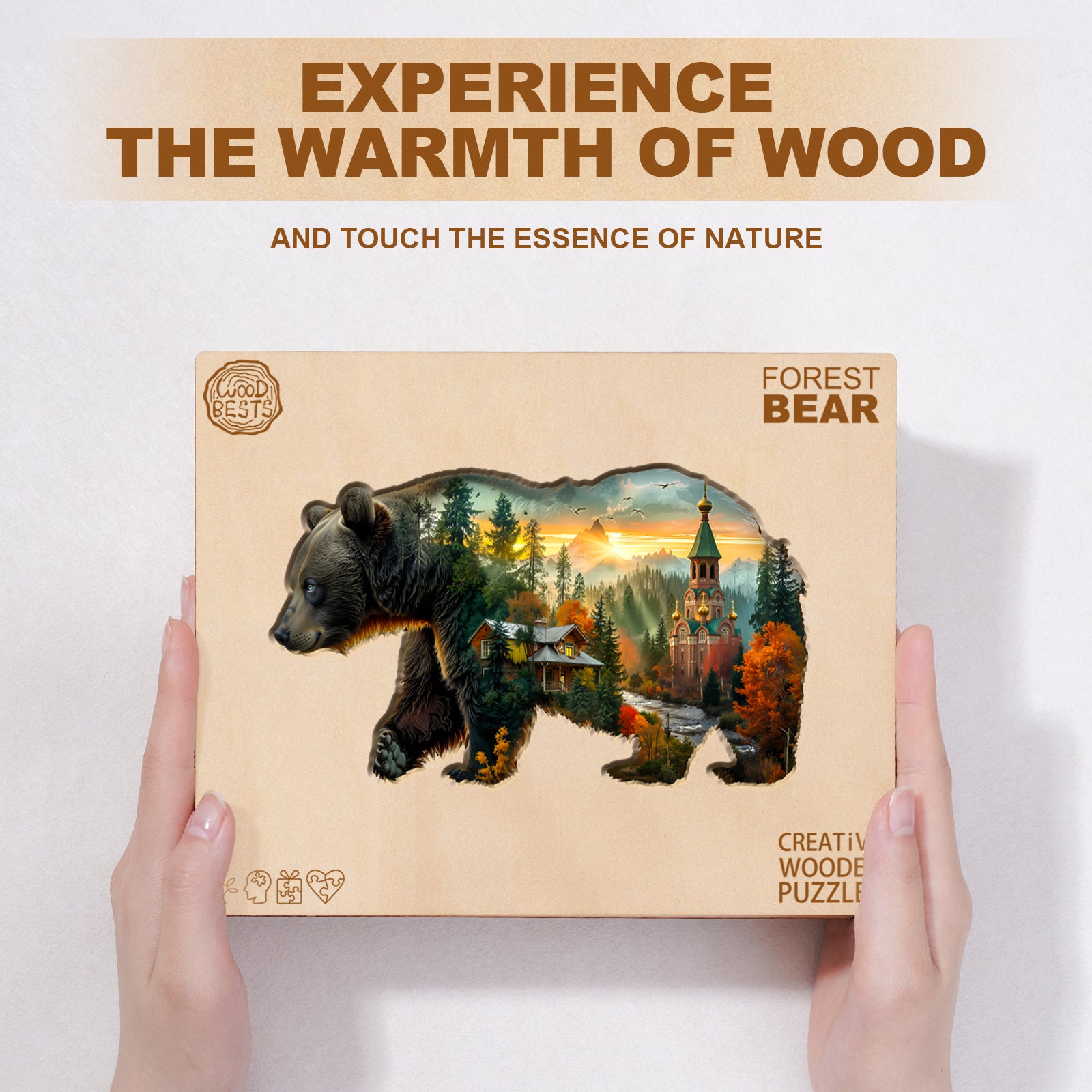 Forest Bear Wooden Jigsaw Puzzle