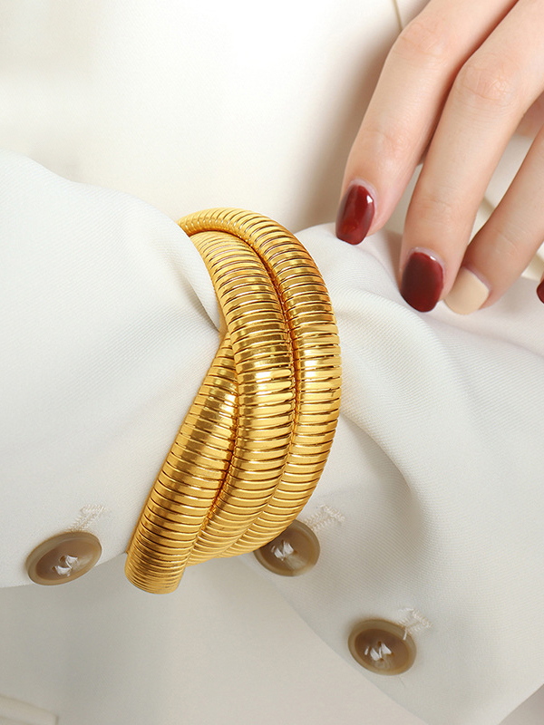 Pleated Solid Color Bracelet Accessories