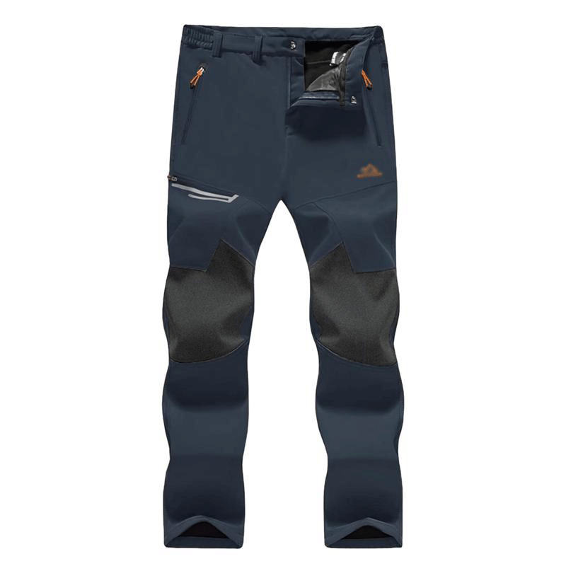 🧊 Men’s Fleece-Lined Water-Resistant Snow Pants – Warm Outdoor Winter Pants