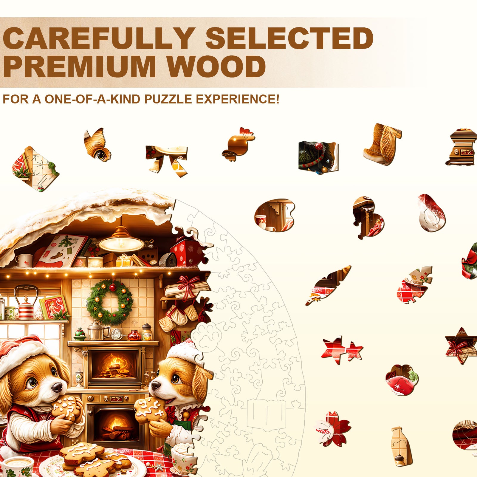 Puppy Home Wooden Jigsaw Puzzle