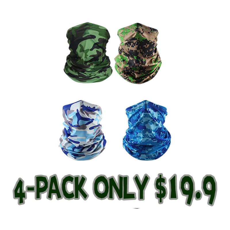 Breathable Face Mask & Neck Cover for Men & Women