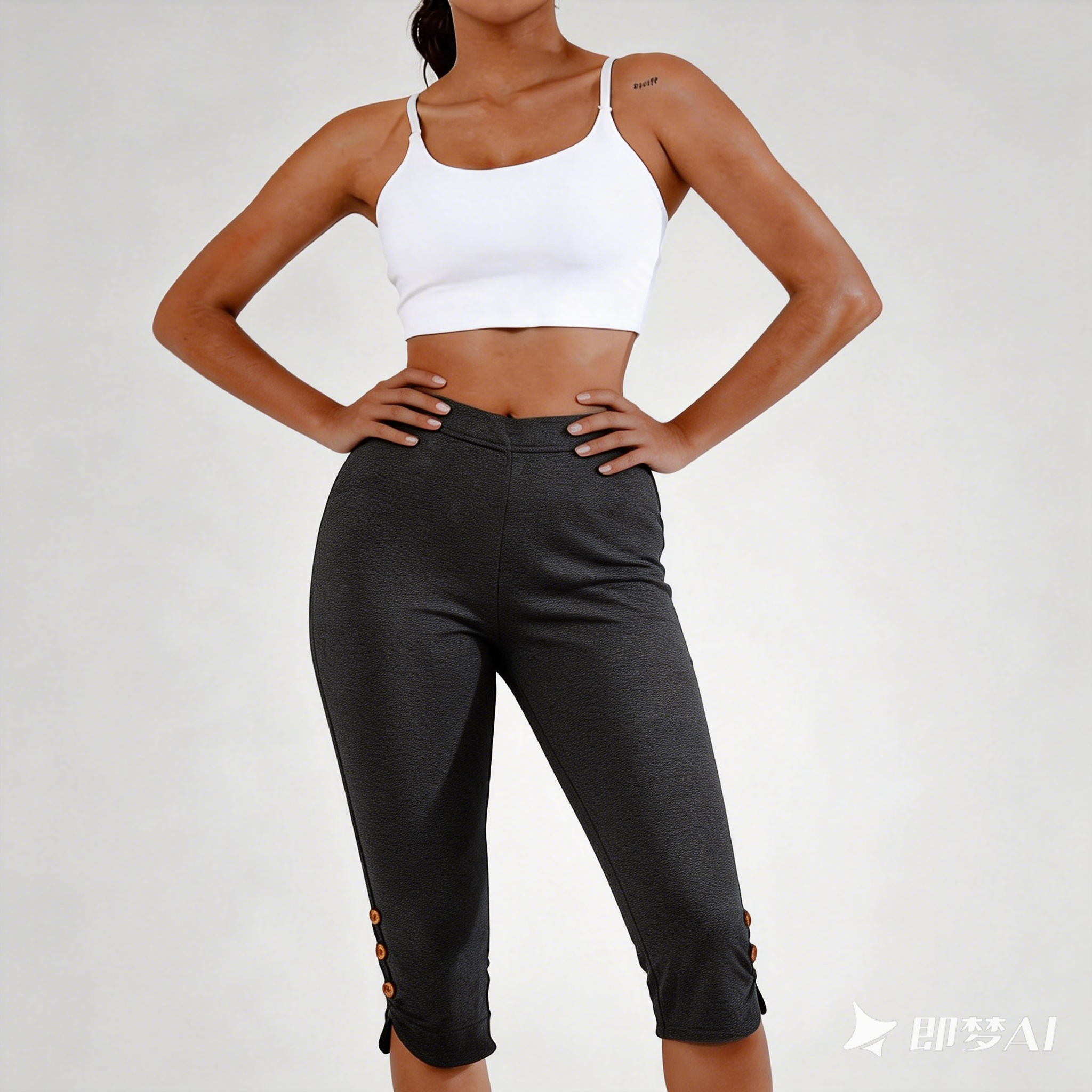 Women's High-Waisted Butt-Lifting Yoga Pants - 7/8 Length 4-Way Stretch