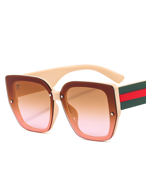 Geometric Sun-Protection Sunglasses Accessories