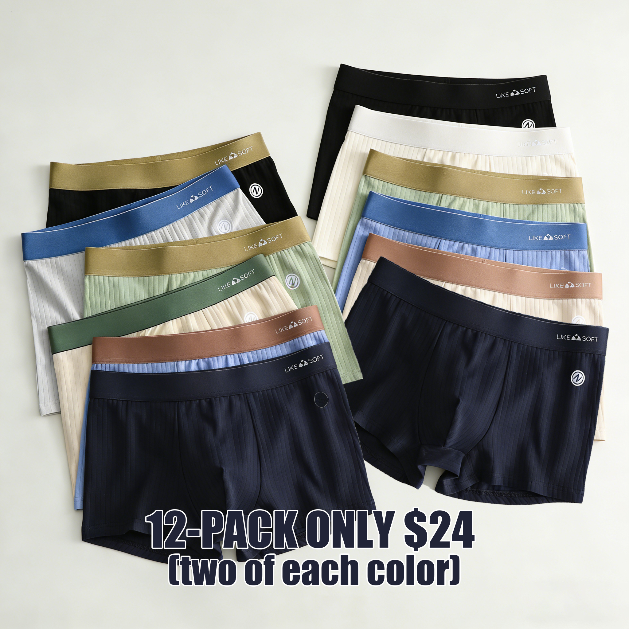 Men’s Breathable & Comfortable Underwear Set – All Season Durable Essentials