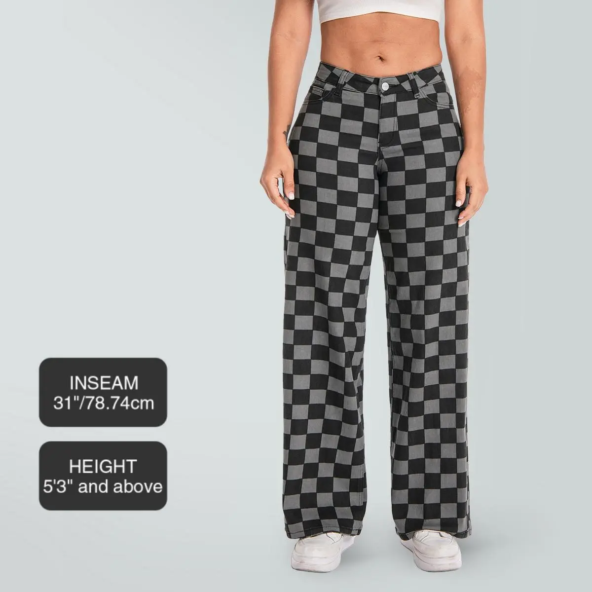 Mid-low Rise Baggy Jeans