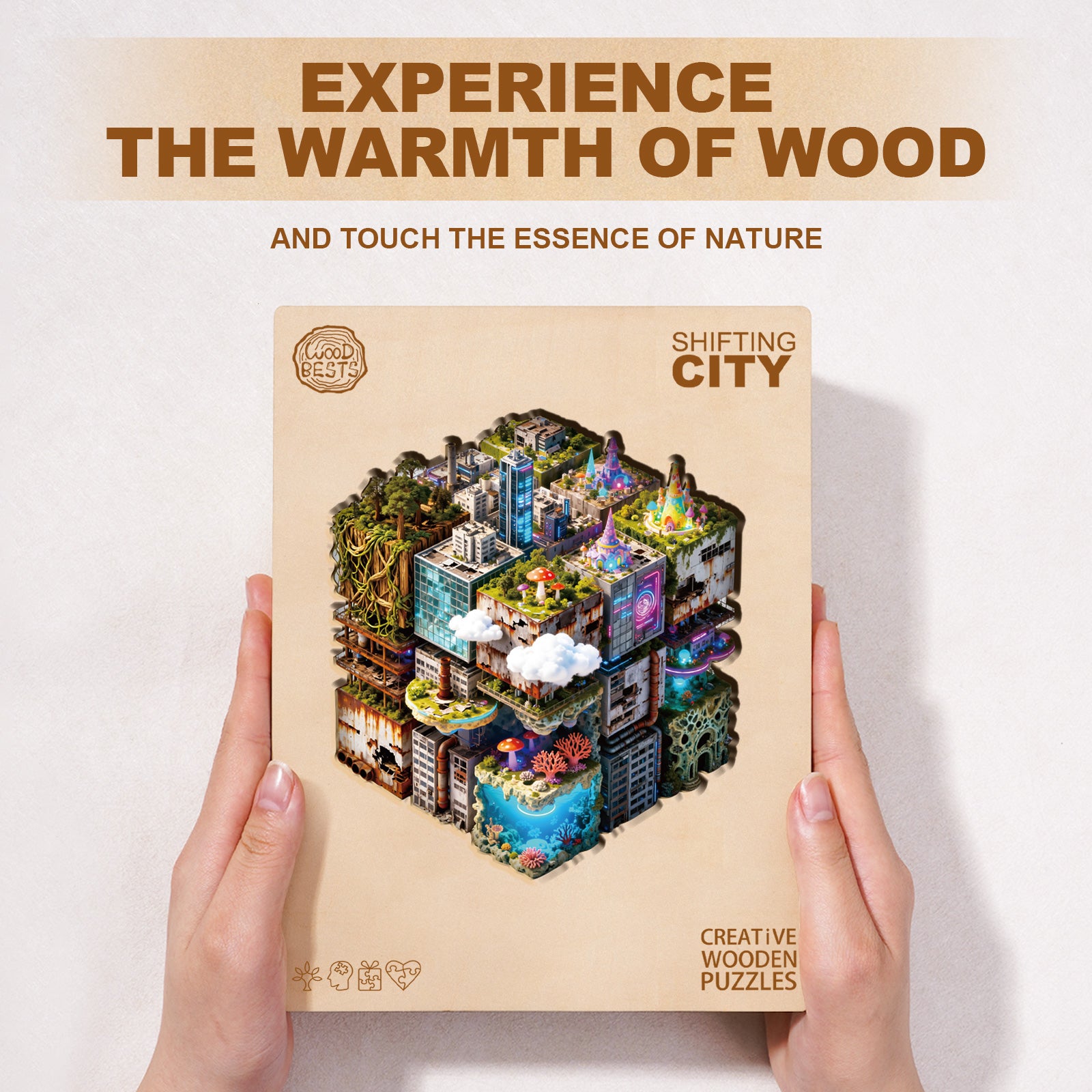 Shifting City Wooden Jigsaw Puzzle
