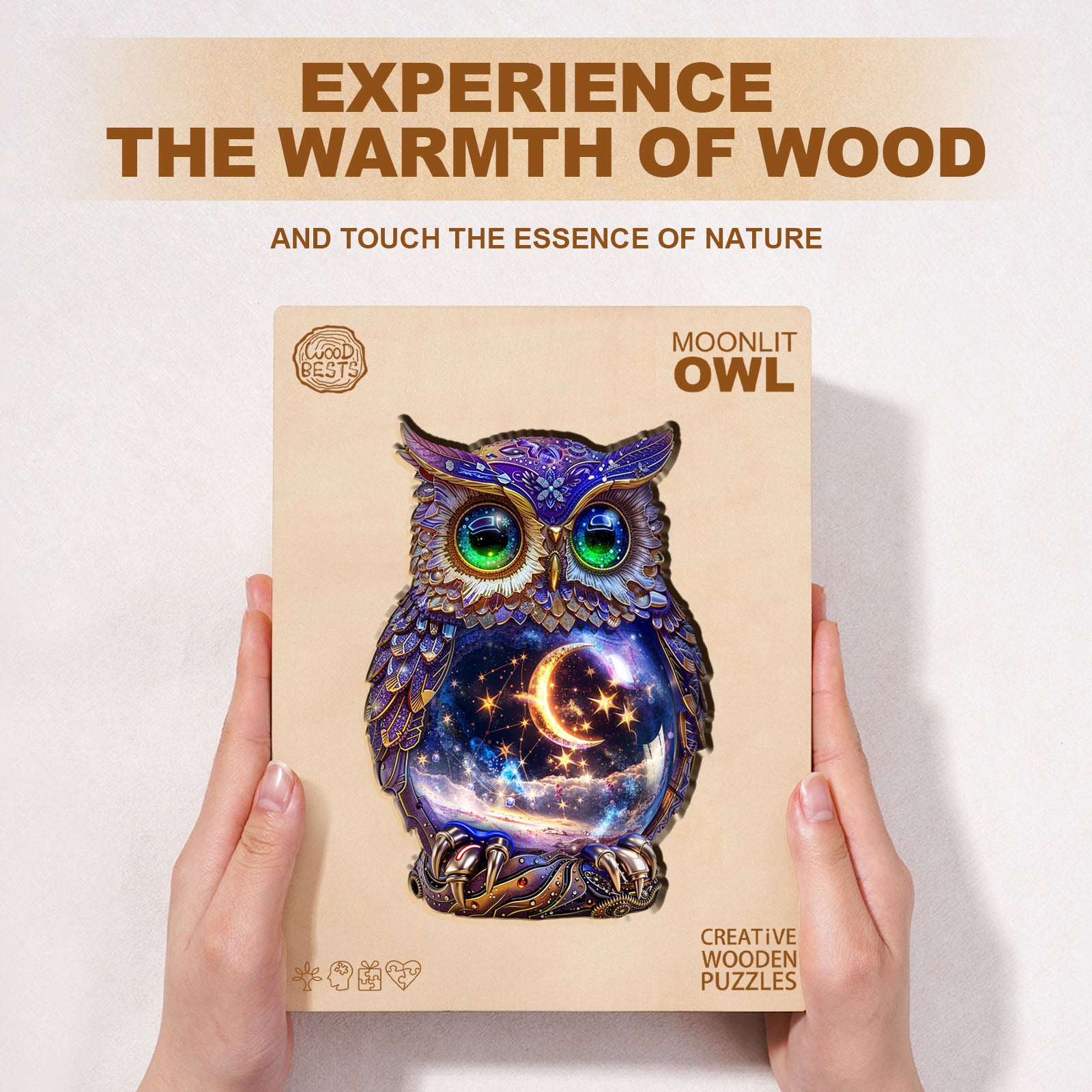 Moonlit Owl Wooden Jigsaw Puzzle