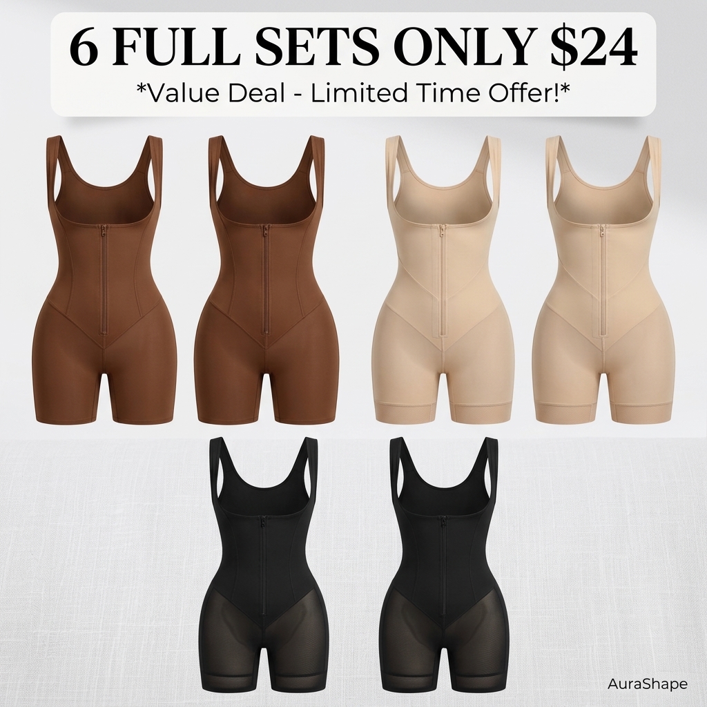 ✨✨✨Shapewear Full Body Shaper with Zipper