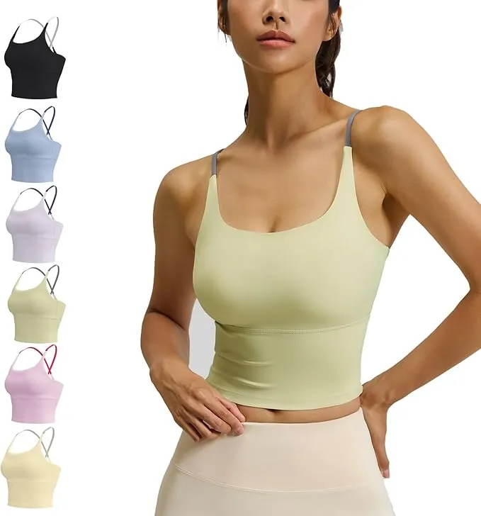 Women’s Criss Cross Support Sports Bra Crop Top
