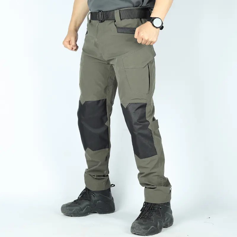 Men's Tactical Work Pants are equipped with a stretched waistband and pockets