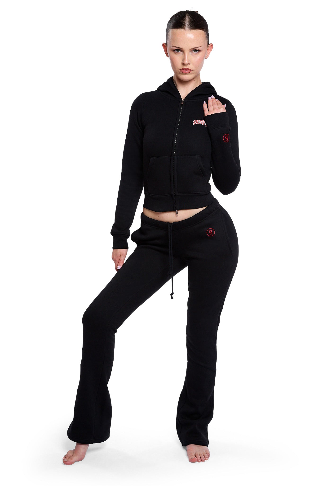 BACKSHOT SWEATPANTS 2.0 (BLACK/RED)