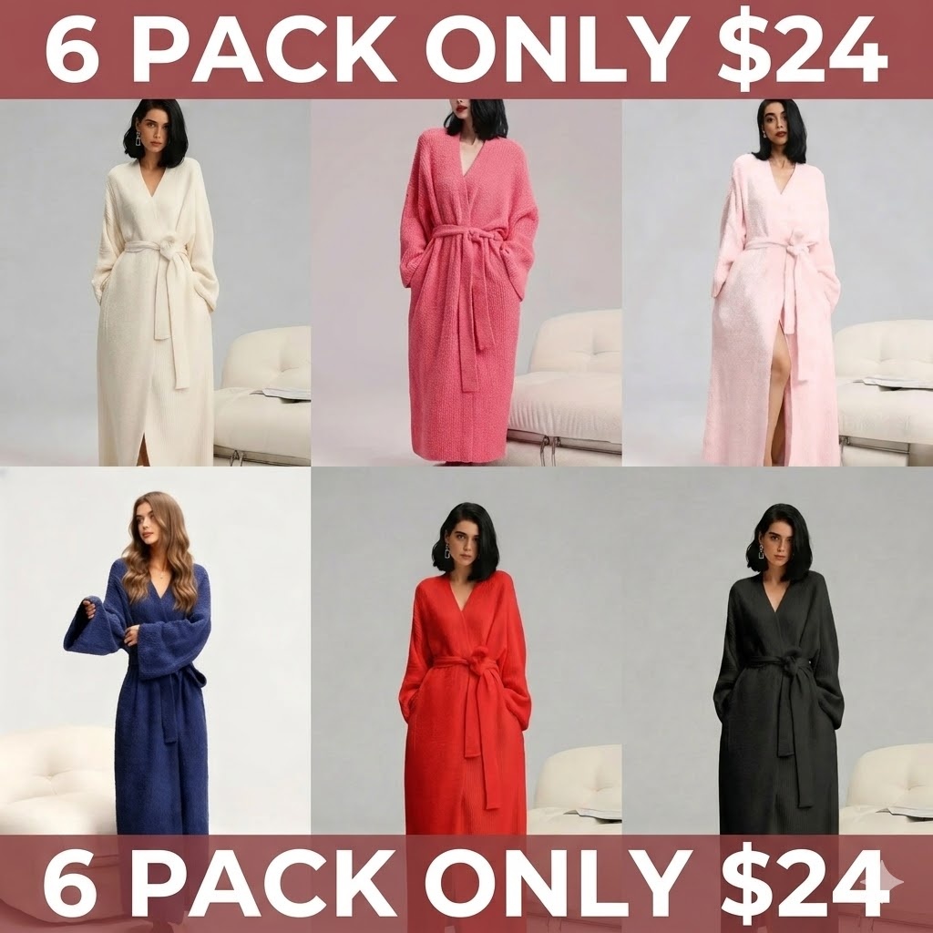 Women's Double-Sided Fleece Robe
