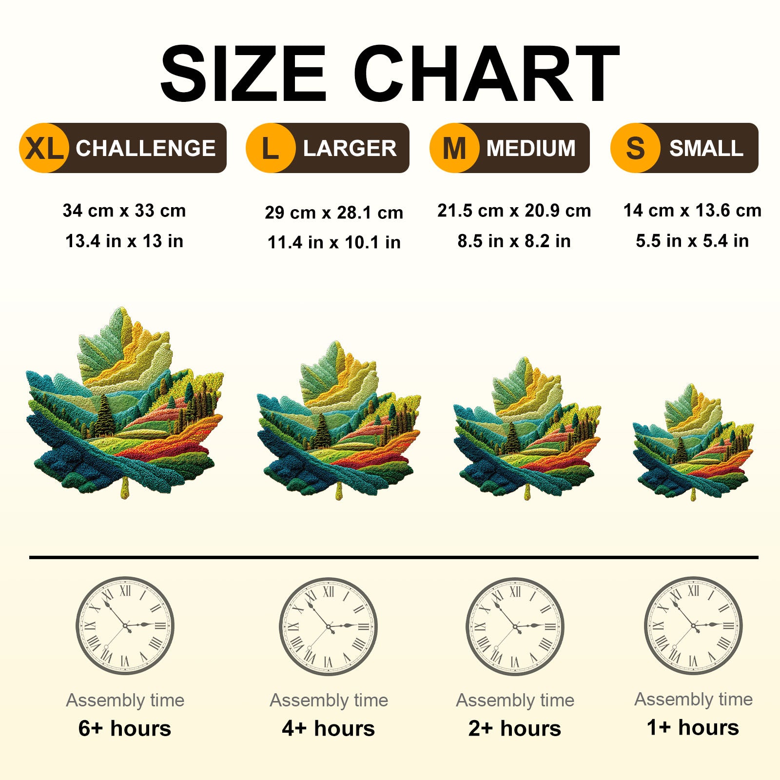 Felt maple leaf Wooden Jigsaw Puzzle