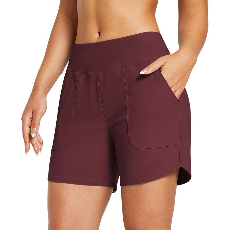 Women's 2-in-1 High-Waisted Yoga Shorts with Pockets