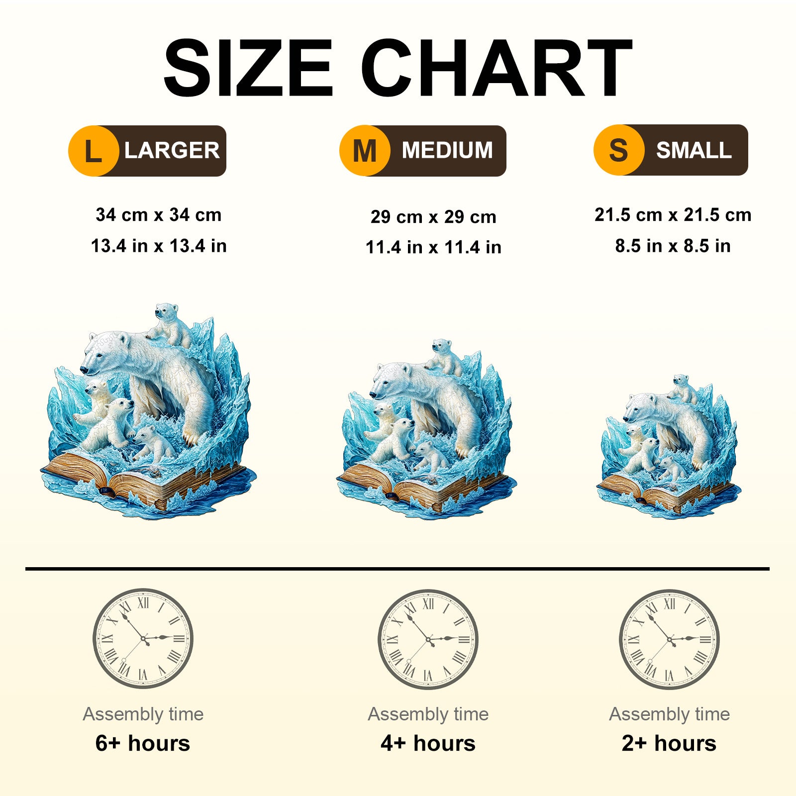 Polar Bears Story Wooden Jigsaw Puzzle