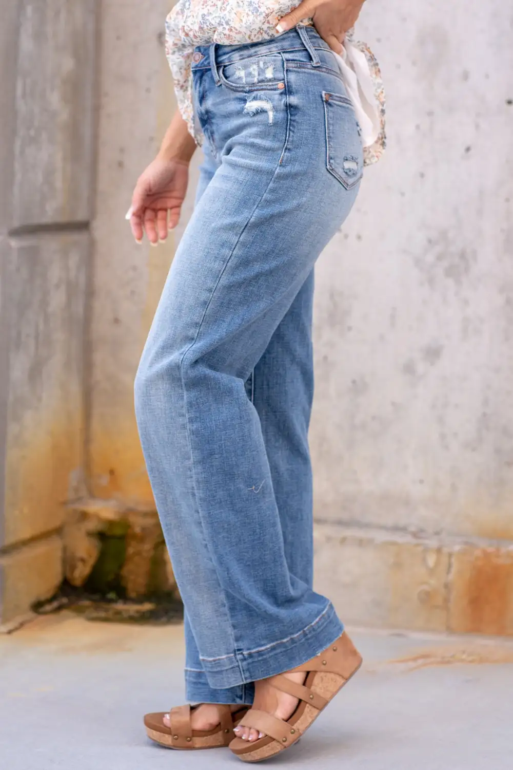 Cassandra High Rise Trouser Wide Leg