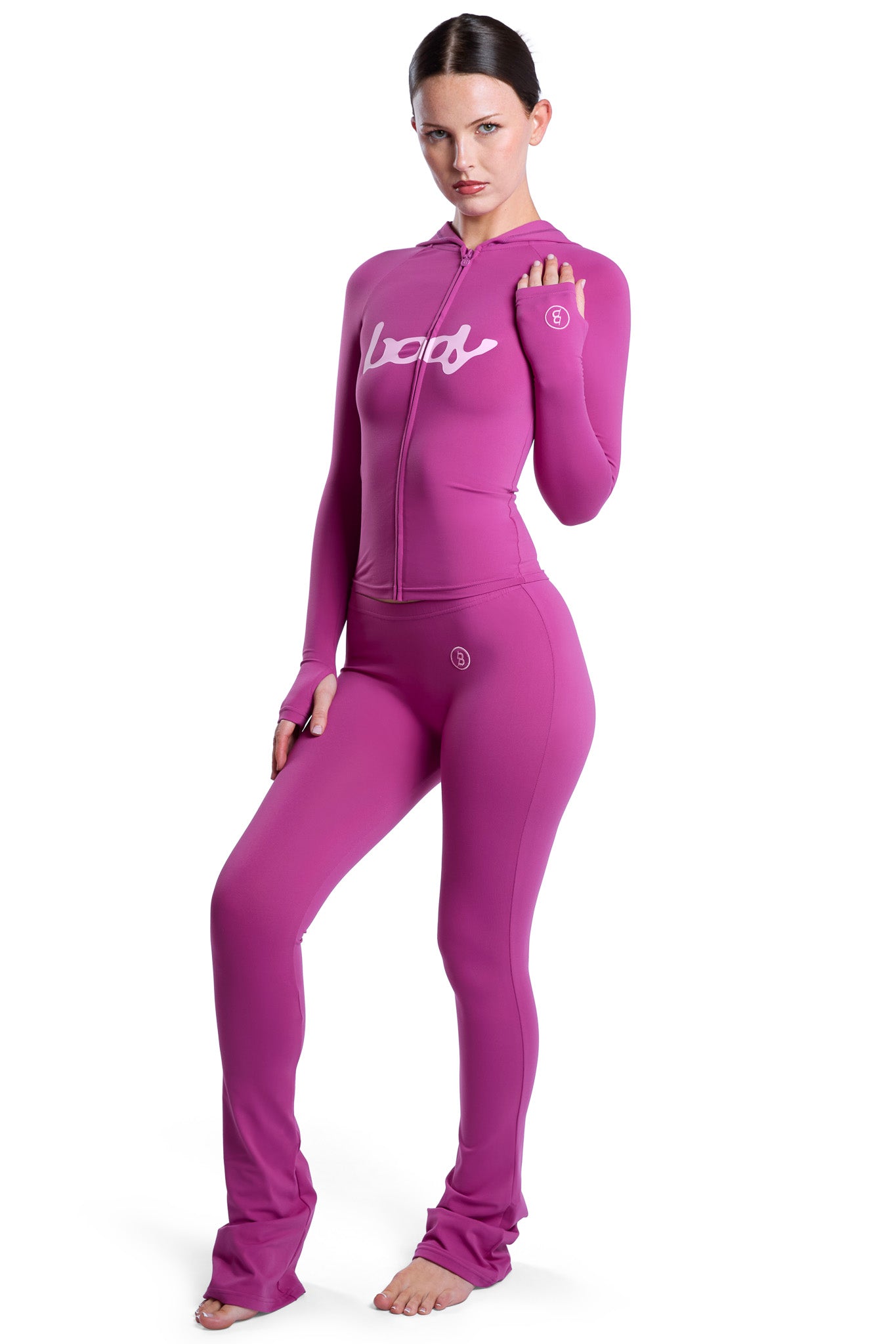 BASICS ULTRA LOW-RISE LEGGINGS 2.0 (FANDANGO PINK/LIGHT PINK)