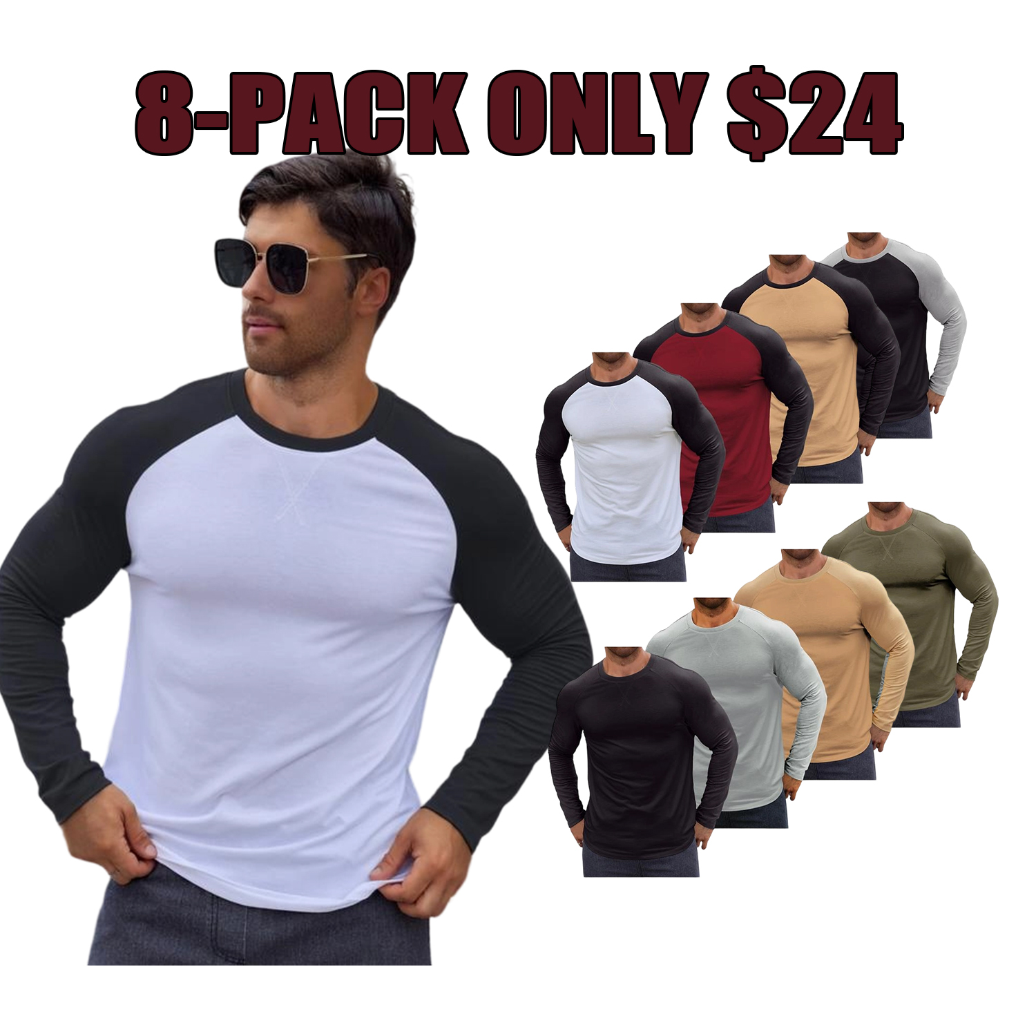 Men’s Long Sleeve Muscle Fit Longline T-Shirt