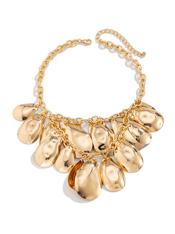 Chains Solid Color Necklaces Accessories