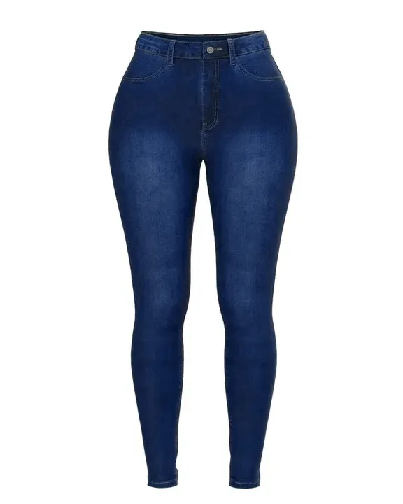 Elastic High Waist Butt Lifting Jeans
