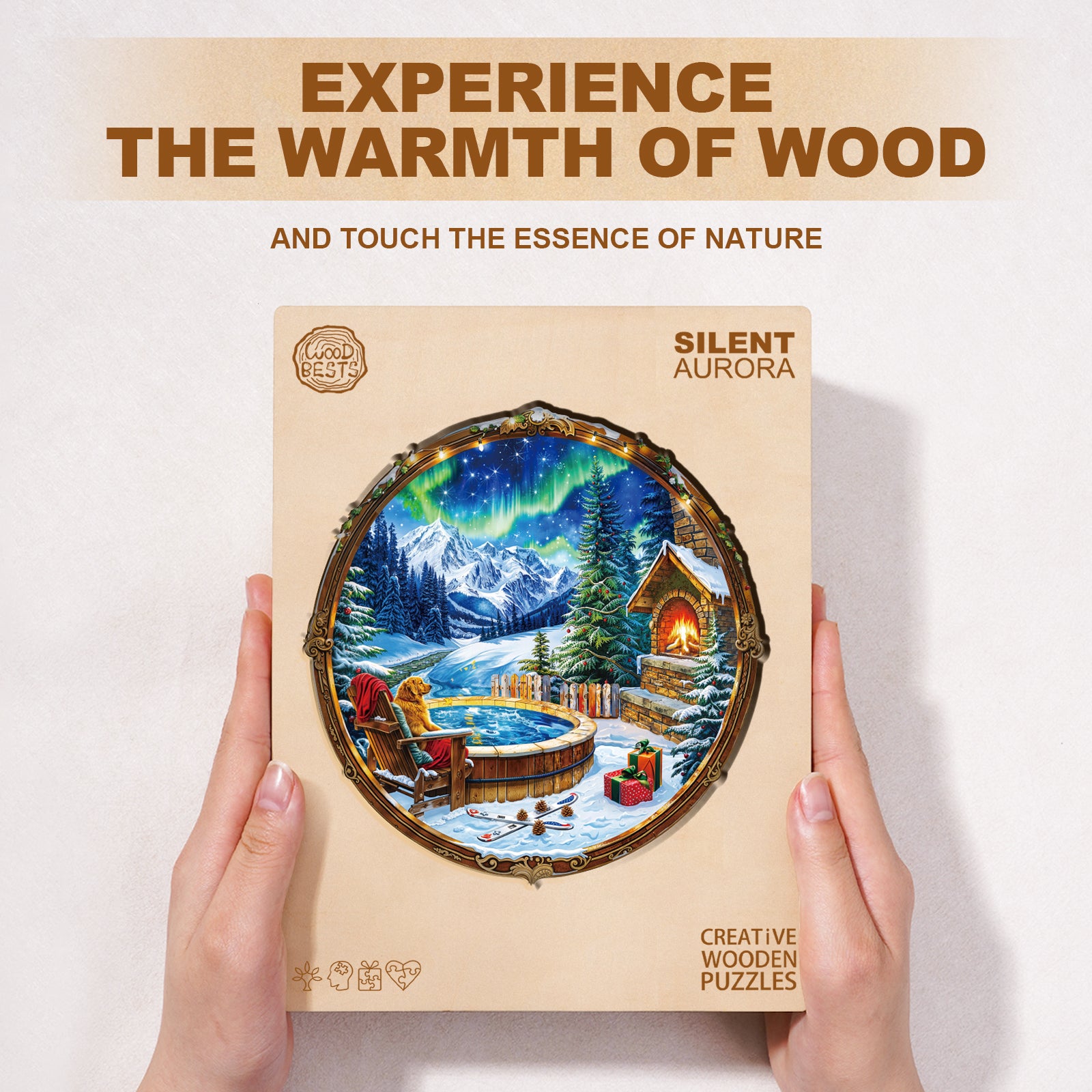 Silent Aurora Wooden Jigsaw Puzzle