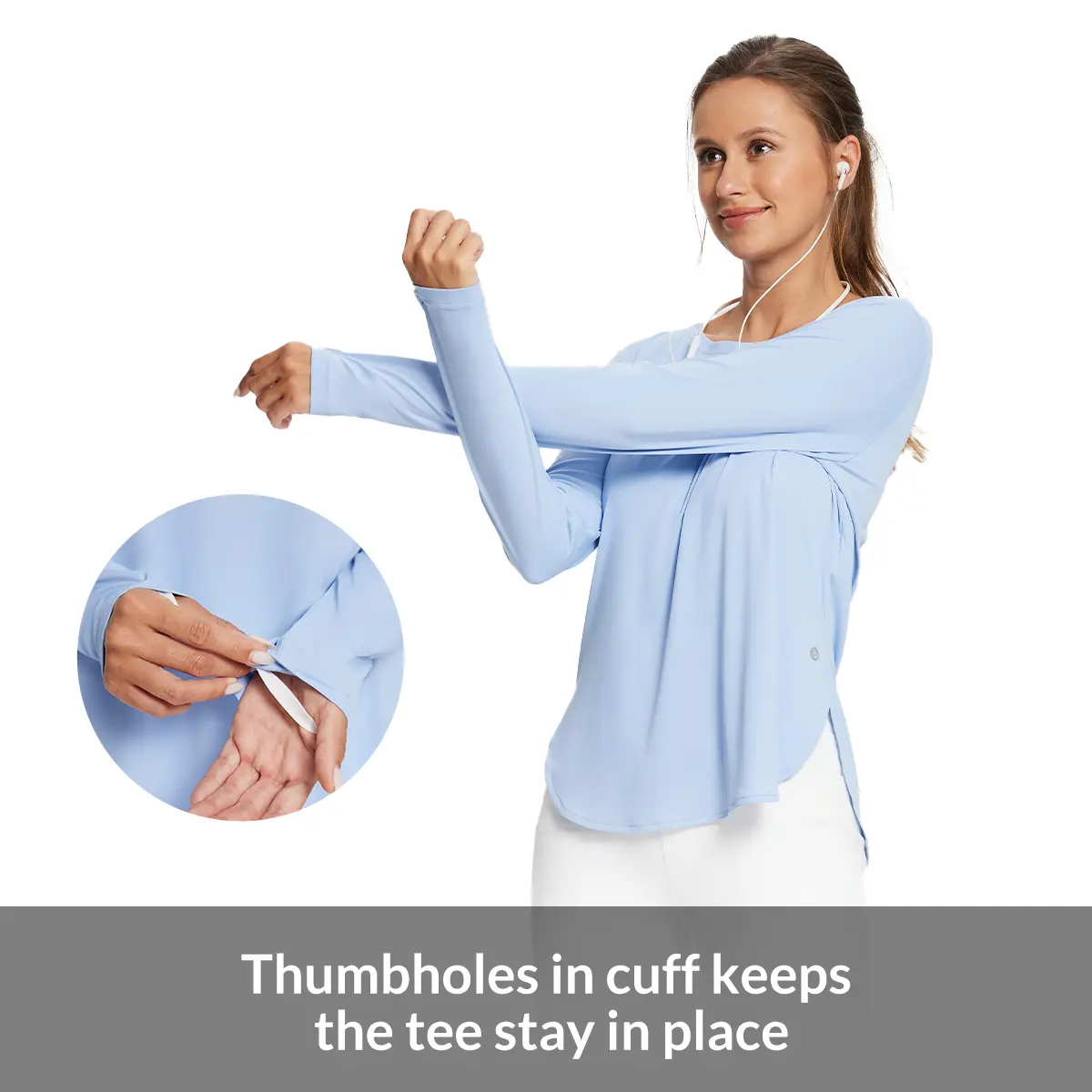 Women's Sun Shirts UPF 50+ Long Sleeve Hiking Tops Lightweight Quick Dry UV Protection Outdoor Clothing Workout Rash Guard Hiking Fishing Beach