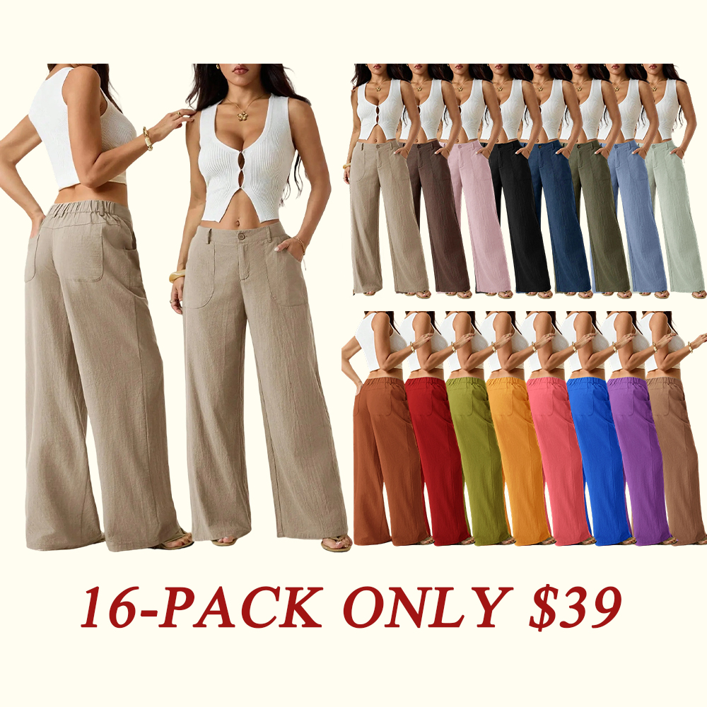 Women's Classical Linen Palazzo Pants🌿