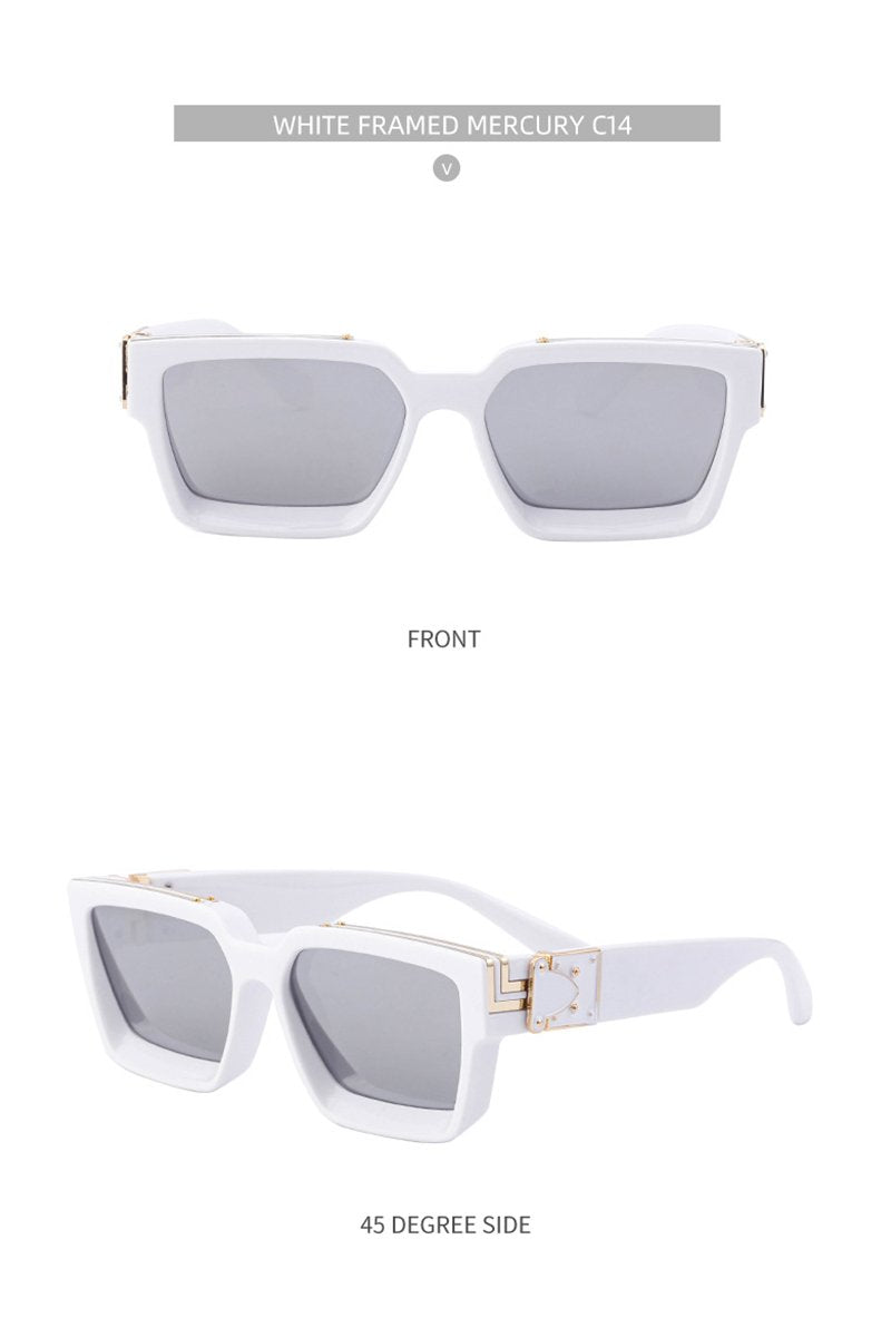 Women's Fashion Trend V Frame Square Sunglasses
