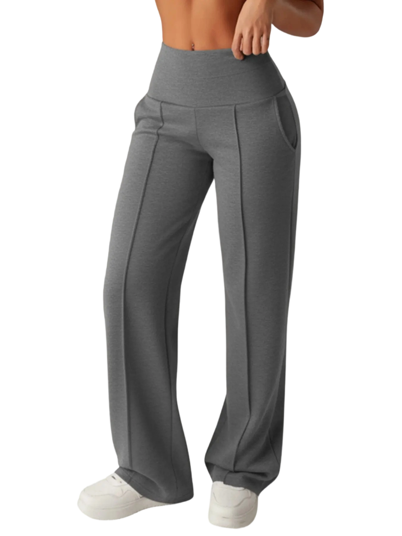 🔥Easter Sale!Women's High-Waisted Wide Leg Sweatpants with Pockets