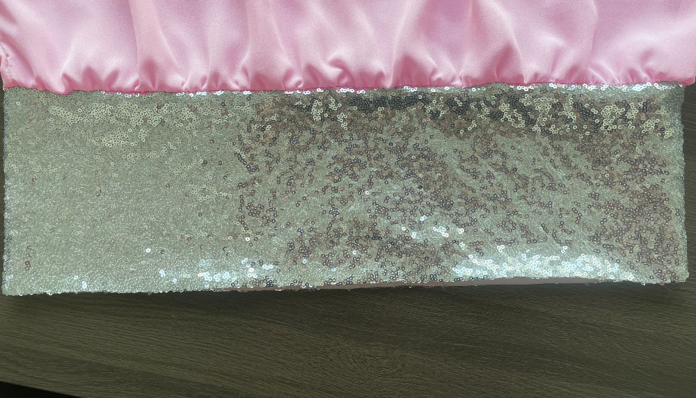 Plus Size Pink Sequin Spinning Tunic Suit 9c42